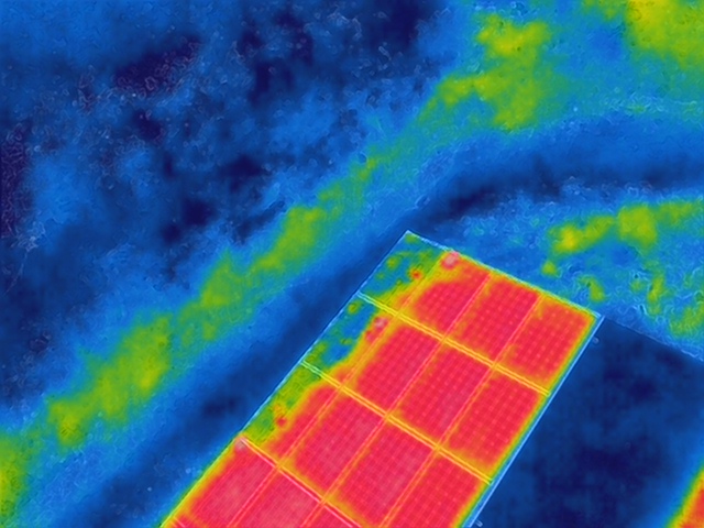 太陽光パネル点検　太陽光パネル　ソーラーパネル　ぐんまソーラーメンテ相談室　太陽光メンテナンス 太陽光発電不具合事例 　パネル　影　影響　サーモ
